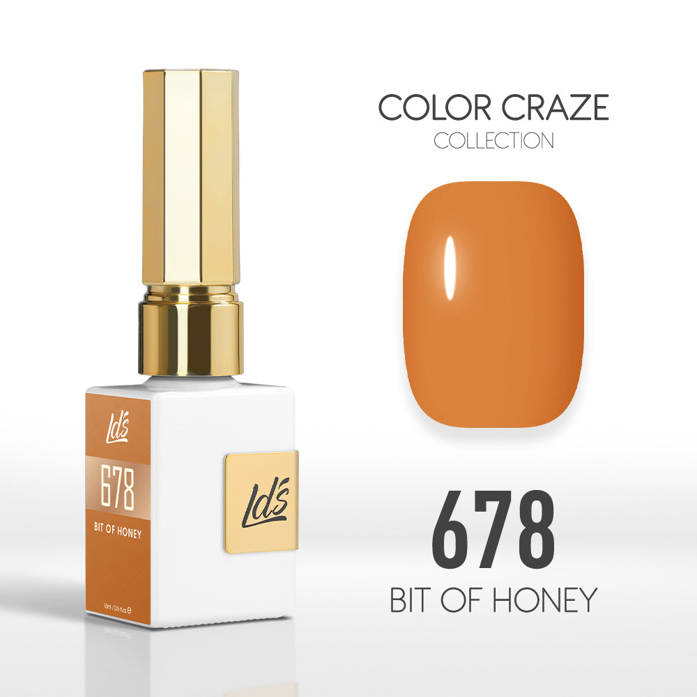  LDS Color Craze Gel Nail Polish - 678 Bit of Honey - 0.5oz by LDS COLOR CRAZE sold by DTK Nail Supply