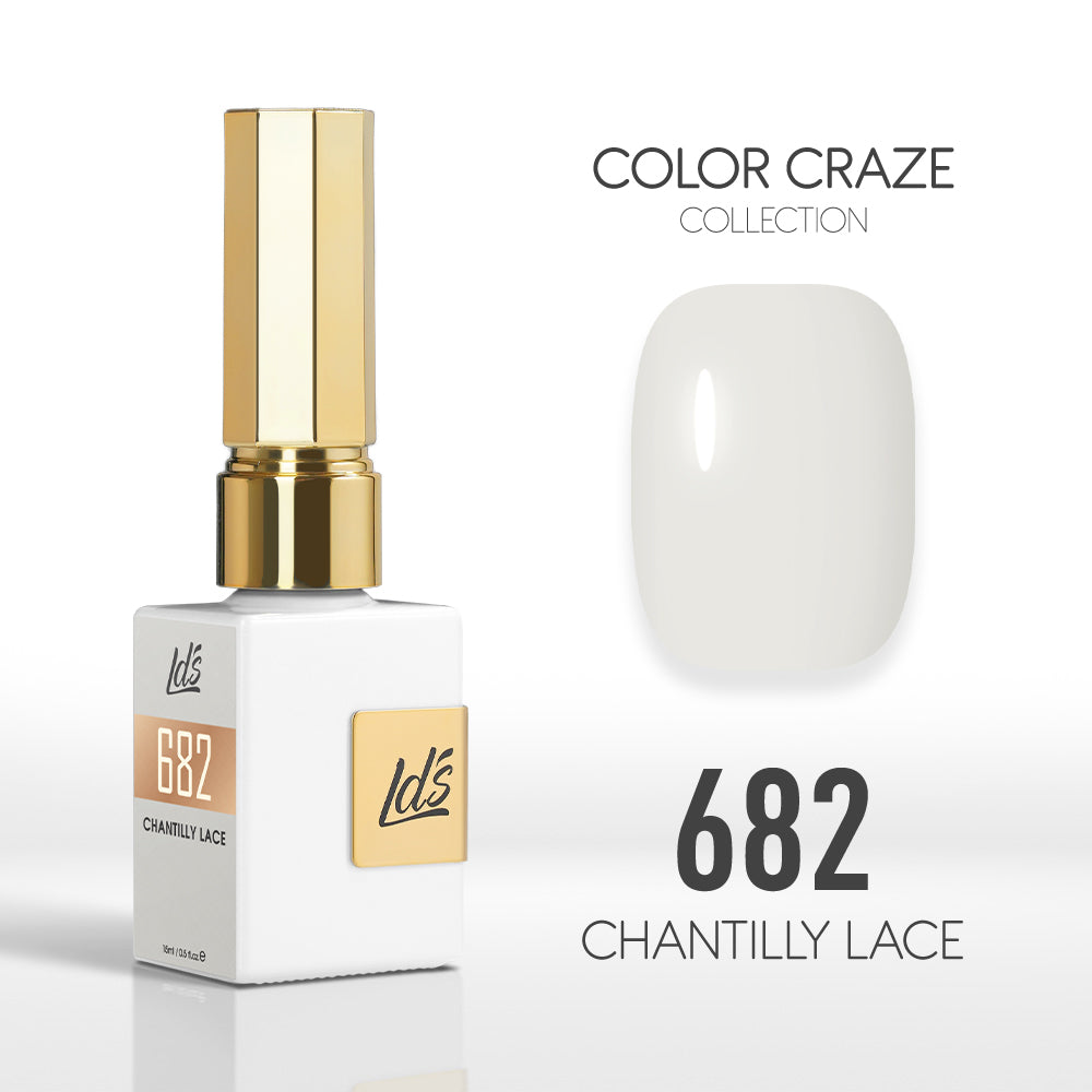  LDS Color Craze Gel Nail Polish - 682 Chantilly Lace - 0.5oz by LDS COLOR CRAZE sold by DTK Nail Supply