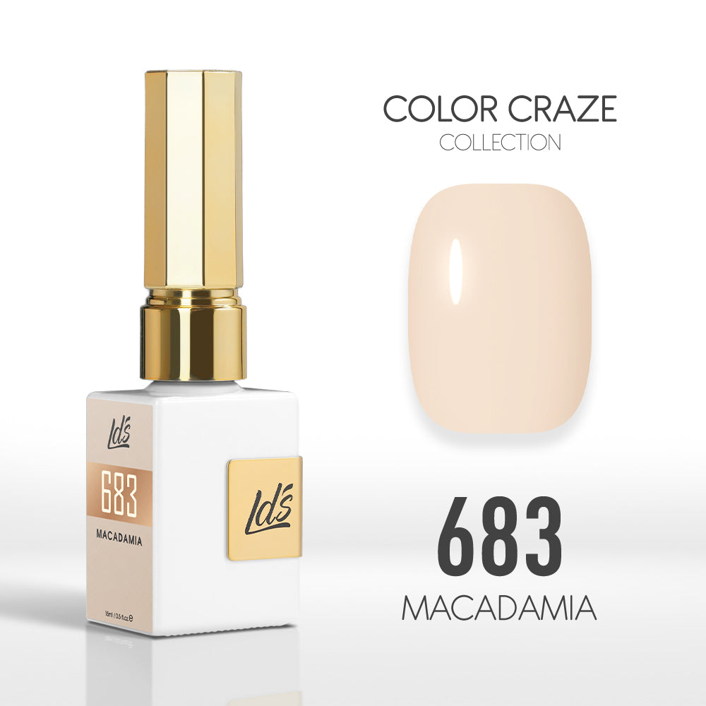  LDS Color Craze Gel Nail Polish - 683 Macadamia - 0.5oz by LDS COLOR CRAZE sold by DTK Nail Supply