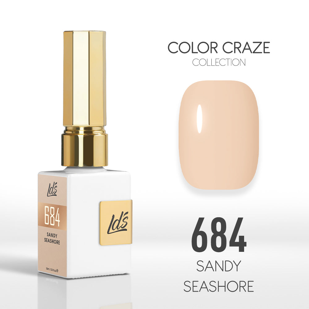  LDS Color Craze Gel Nail Polish - 684 Sandy Seashore - 0.5oz by LDS COLOR CRAZE sold by DTK Nail Supply