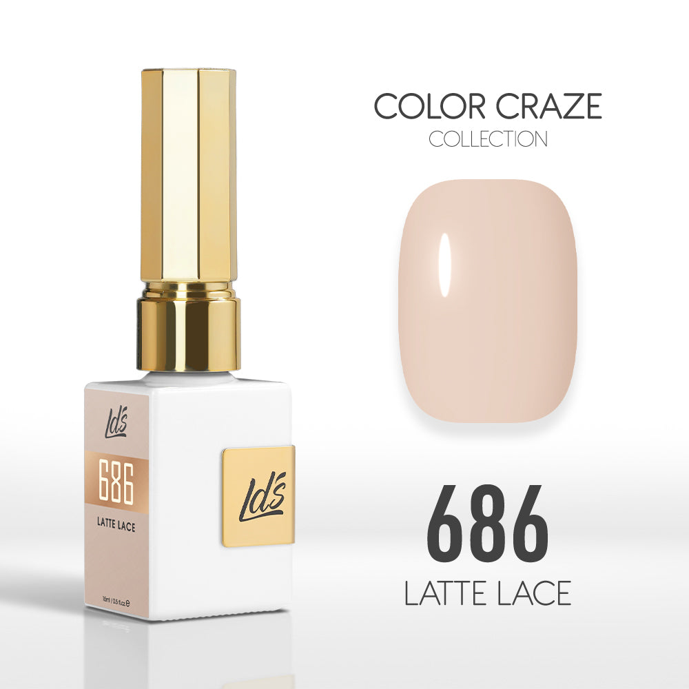  LDS Color Craze Gel Nail Polish - 686 Latte Lace - 0.5oz by LDS COLOR CRAZE sold by DTK Nail Supply