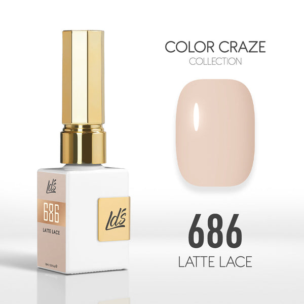  LDS Color Craze Gel Nail Polish - 686 Latte Lace - 0.5oz by LDS COLOR CRAZE sold by DTK Nail Supply