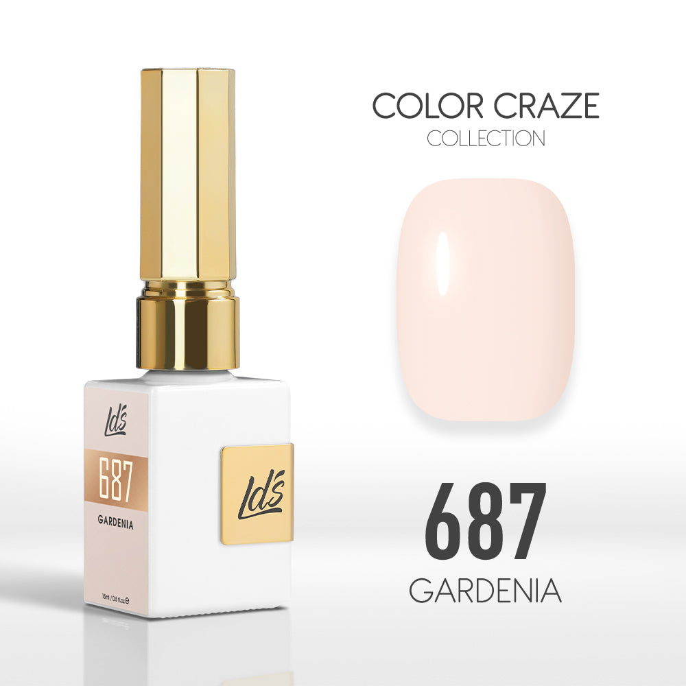  LDS Color Craze Gel Nail Polish - 687 Gardenia - 0.5oz by LDS COLOR CRAZE sold by DTK Nail Supply