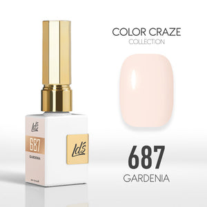  LDS Color Craze Gel Nail Polish - 687 Gardenia - 0.5oz by LDS COLOR CRAZE sold by DTK Nail Supply