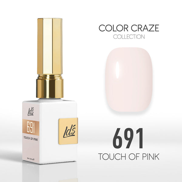  LDS Color Craze Gel Nail Polish - 691 Touch of Pink - 0.5oz by LDS COLOR CRAZE sold by DTK Nail Supply