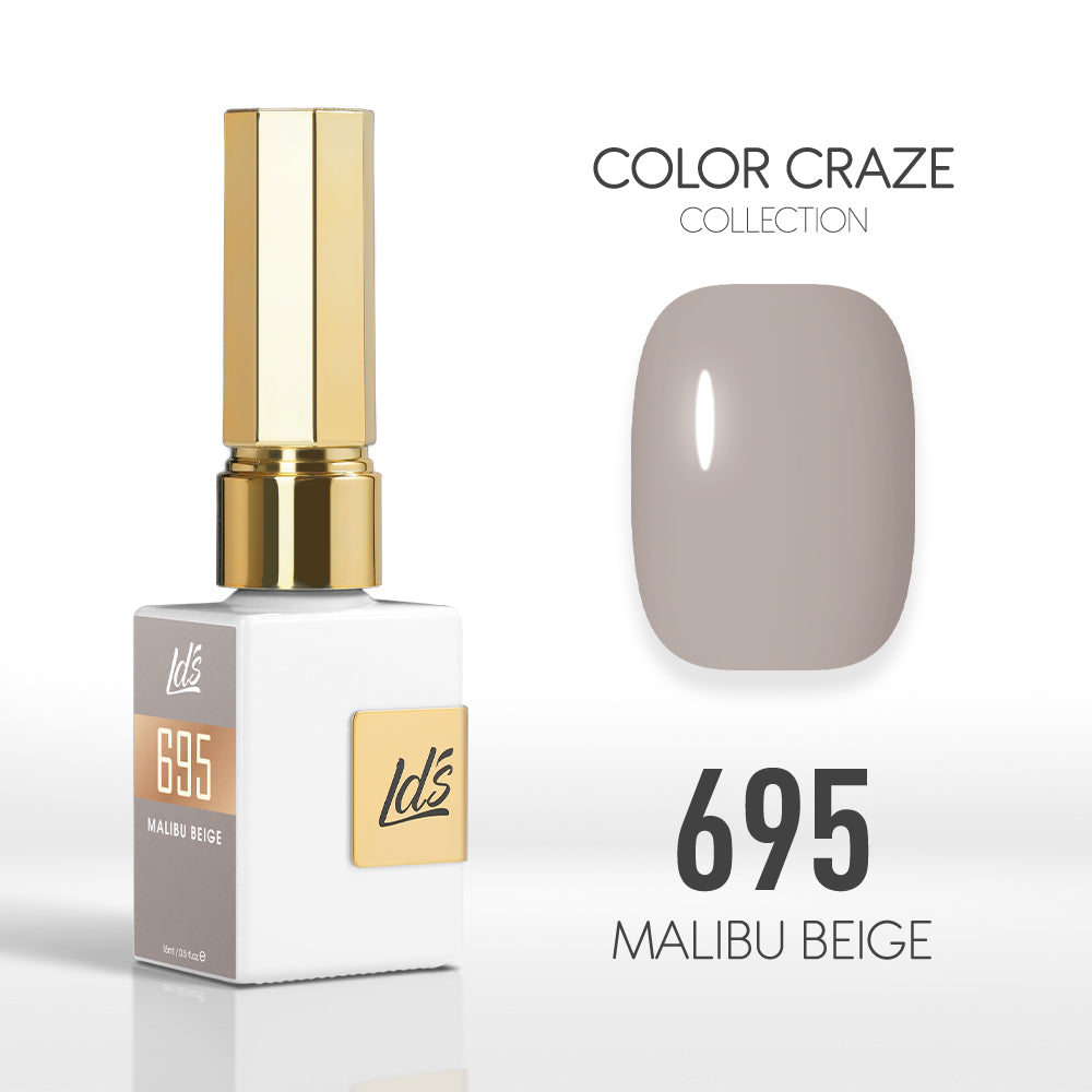 LDS Color Craze Collection - 695 Malibu Beige - Gel Polish 0.5oz