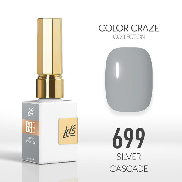  LDS Color Craze Gel Nail Polish - 699 Silver Cascade - 0.5oz by LDS COLOR CRAZE sold by DTK Nail Supply