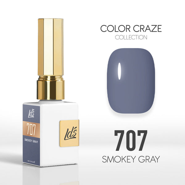  LDS Color Craze Gel Nail Polish - 707 Smokey Gray - 0.5oz by LDS COLOR CRAZE sold by DTK Nail Supply