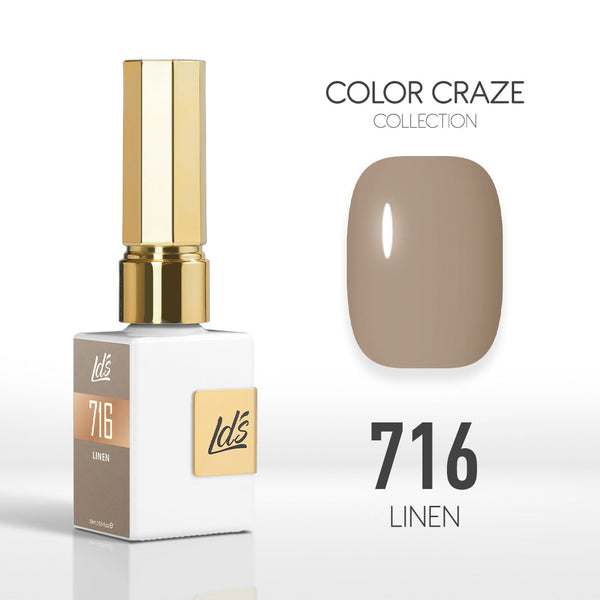  LDS Color Craze Gel Nail Polish - 716 Linen - 0.5oz by LDS COLOR CRAZE sold by DTK Nail Supply