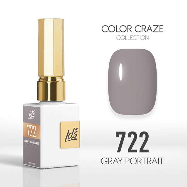 LDS Color Craze Collection - 722 Gray Portrait - Gel Polish 0.5oz