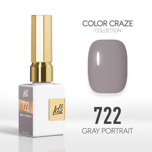  LDS Color Craze Gel Nail Polish - 722 Gray Portrait - 0.5oz by LDS COLOR CRAZE sold by DTK Nail Supply