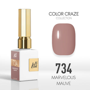  LDS Color Craze Gel Nail Polish - 734 Marvelous Mauve - 0.5oz by LDS COLOR CRAZE sold by DTK Nail Supply