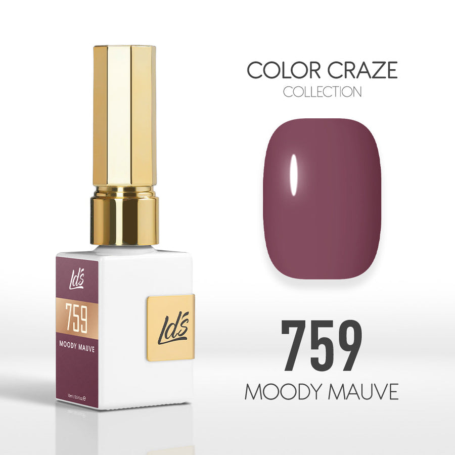 LDS Color Craze Collection - 759 Moody Mauve - Gel Polish 0.5oz