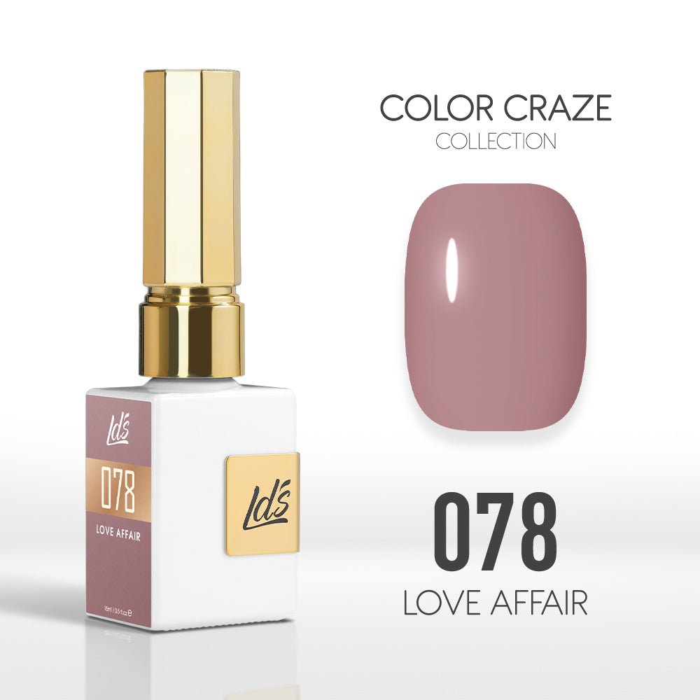  LDS Color Craze Gel Nail Polish - 078 Love Affair - 0.5oz by LDS COLOR CRAZE sold by DTK Nail Supply