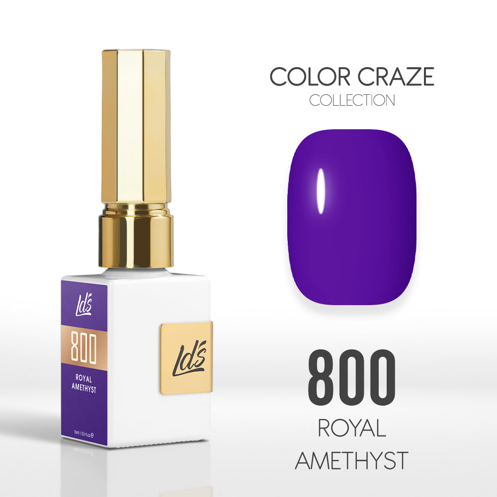 LDS Color Craze Collection - 800 Royal Amethyst - Gel Polish 0.5oz