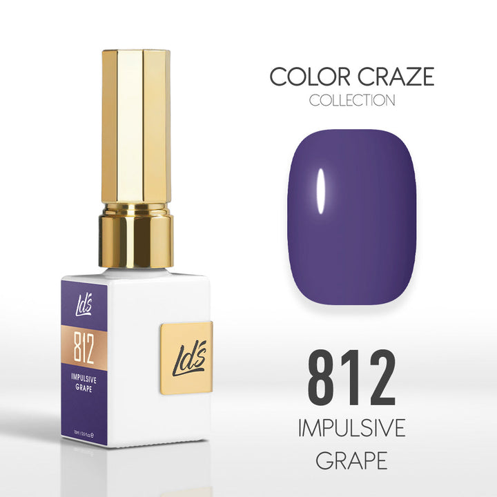 LDS Color Craze Collection - 812 Impulsive Grape - Gel Polish 0.5oz