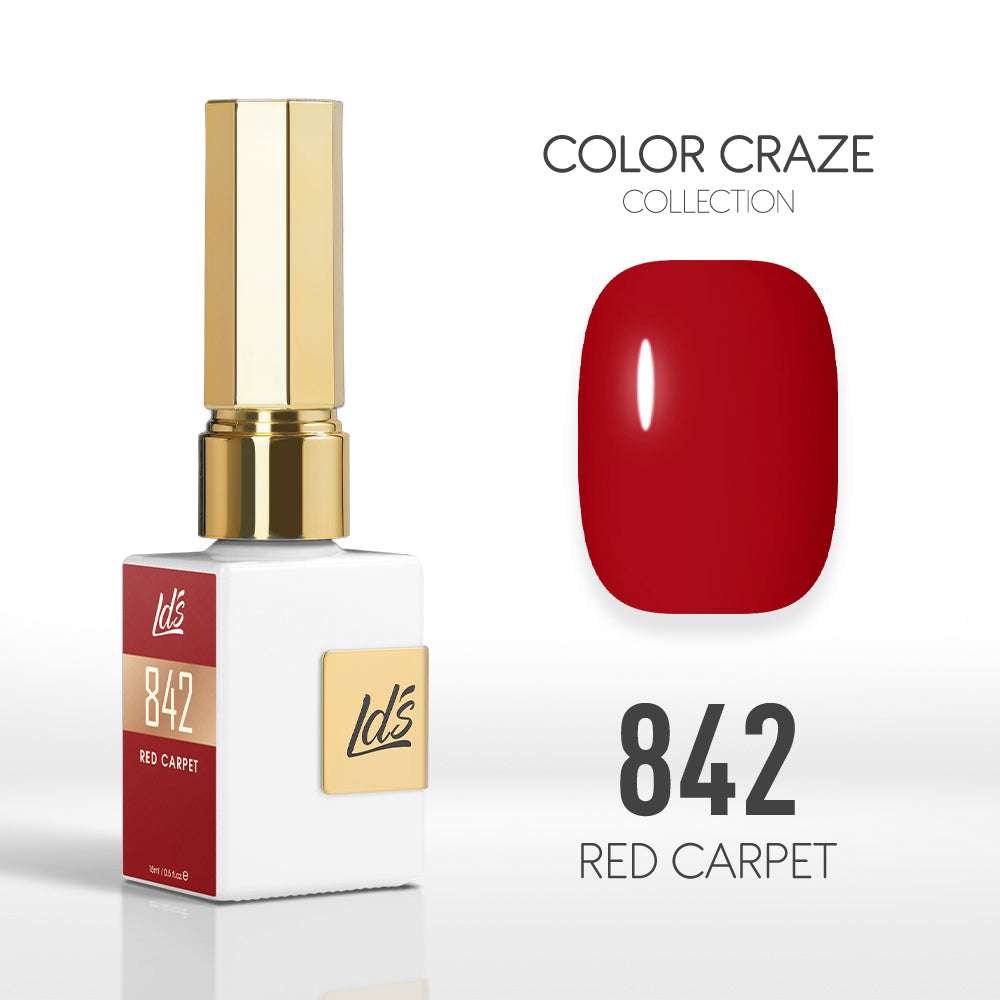  LDS Color Craze Gel Nail Polish - 842 Red Carpet - 0.5oz by LDS COLOR CRAZE sold by DTK Nail Supply