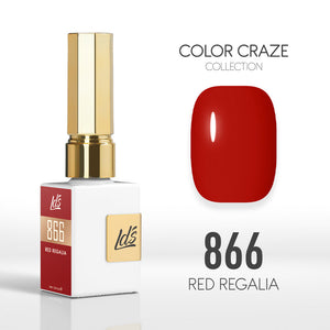  LDS Color Craze Gel Nail Polish - 866 Red Regalia - 0.5oz by LDS COLOR CRAZE sold by DTK Nail Supply