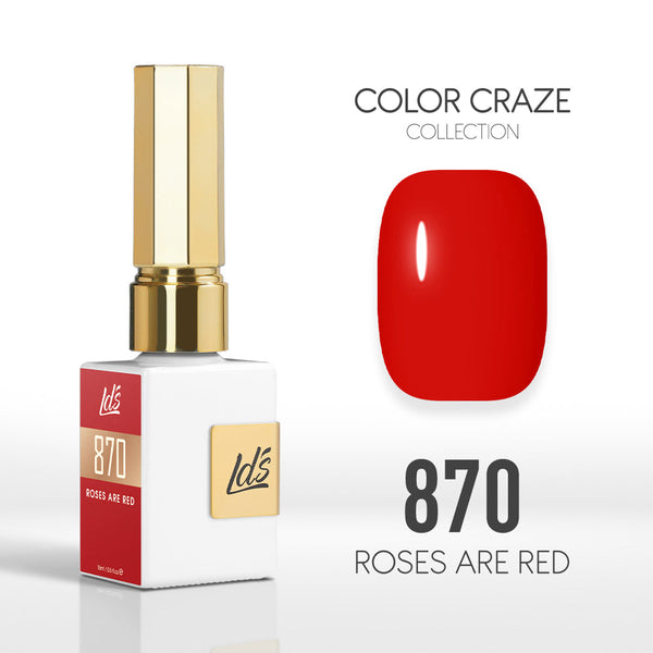  LDS Color Craze Gel Nail Polish - 870 Roses are Red - 0.5oz by LDS COLOR CRAZE sold by DTK Nail Supply