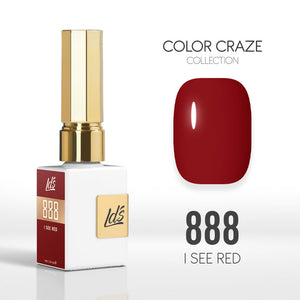  LDS Color Craze Gel Nail Polish - 888 I See Red - 0.5oz by LDS COLOR CRAZE sold by DTK Nail Supply