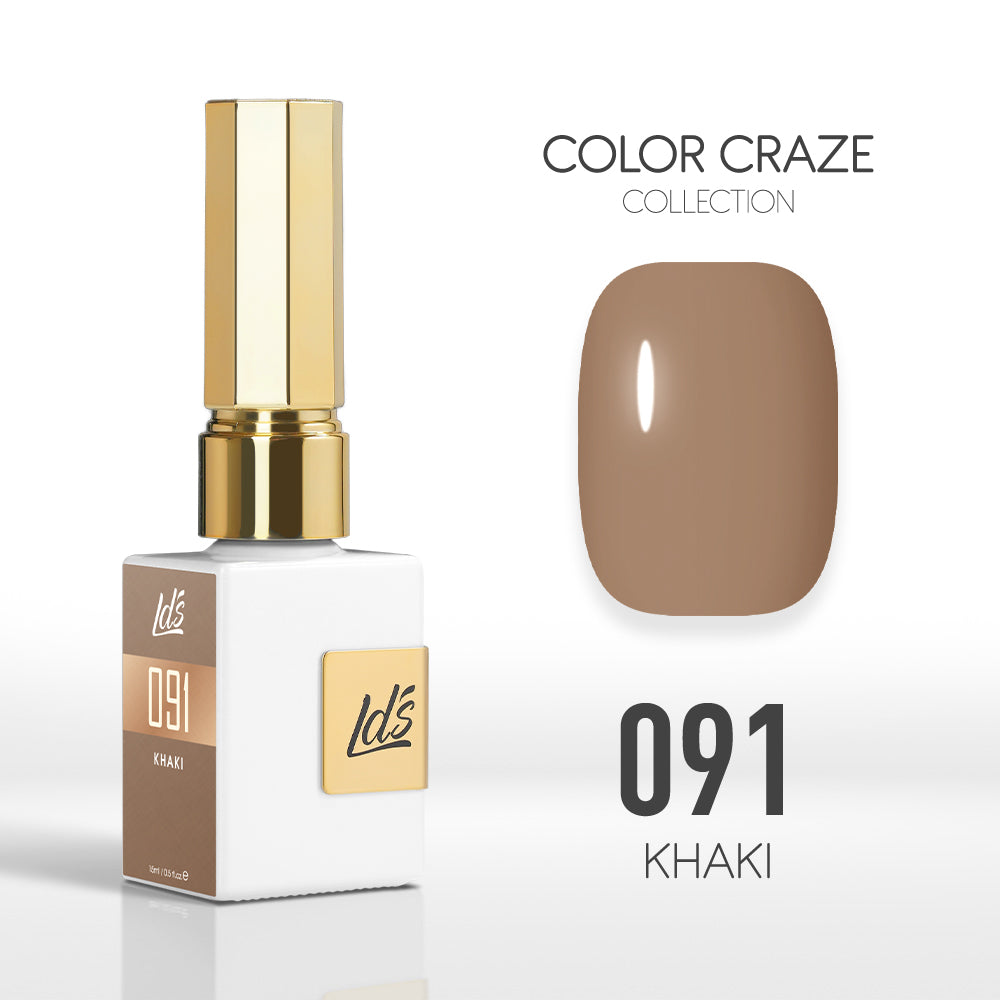  LDS Color Craze Gel Nail Polish - 091 Khaki - 0.5oz by LDS COLOR CRAZE sold by DTK Nail Supply