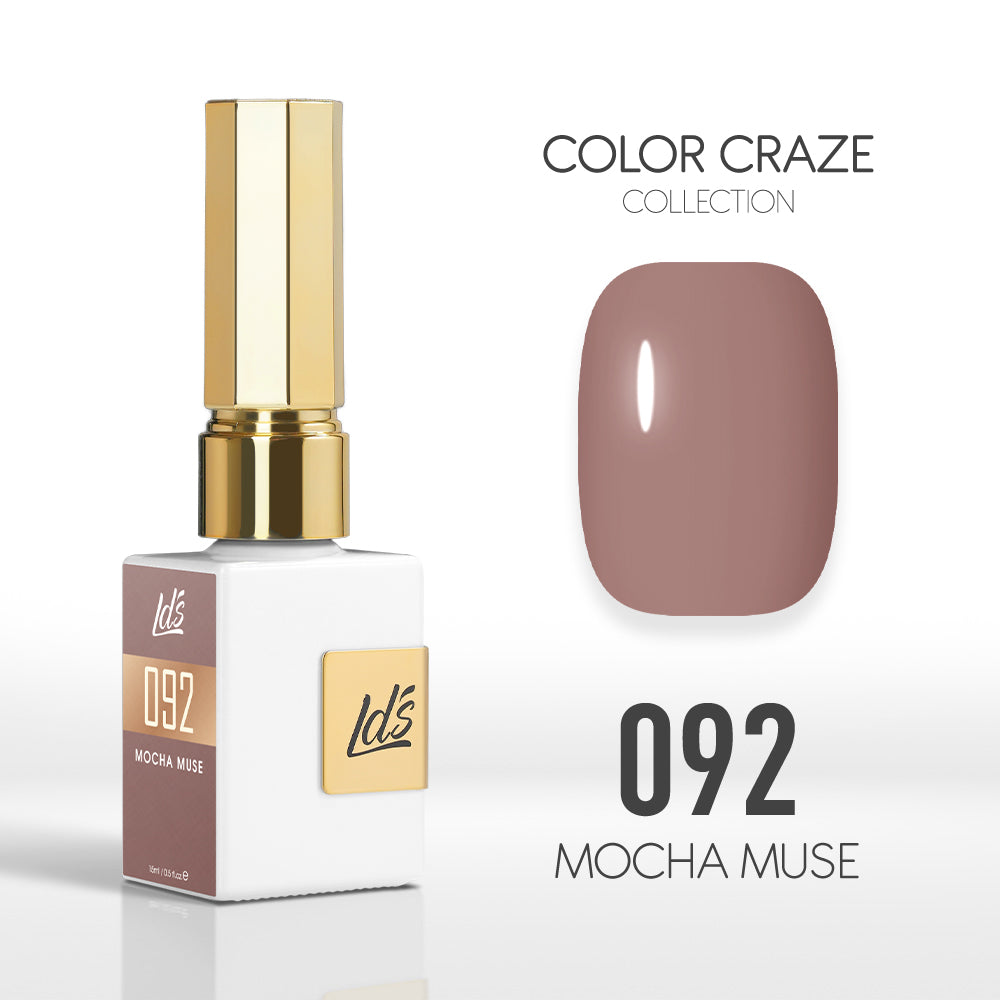  LDS Color Craze Gel Nail Polish - 092 Mocha Muse - 0.5oz by LDS COLOR CRAZE sold by DTK Nail Supply