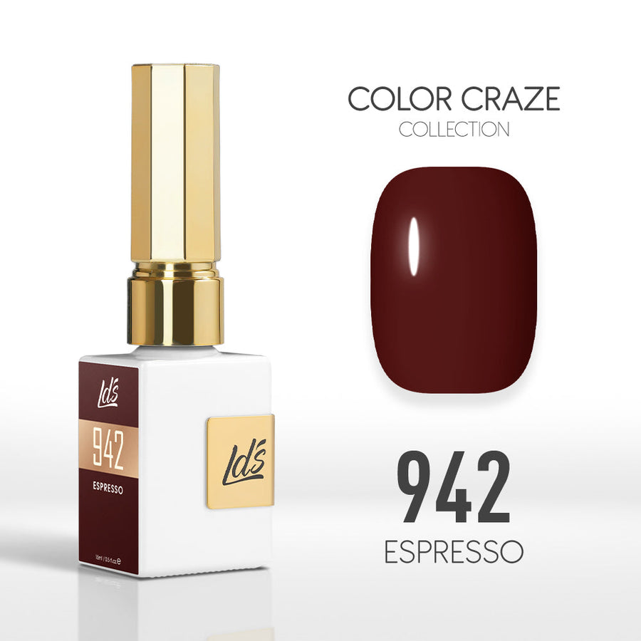 LDS Color Craze Collection - 942 Espresso - Gel Polish 0.5oz