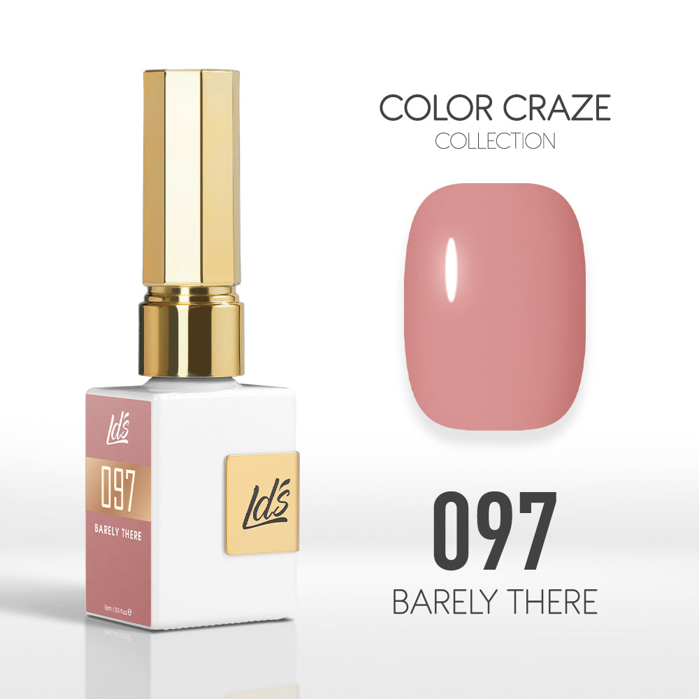  LDS Color Craze Gel Nail Polish - 097 Barely There - 0.5oz by LDS COLOR CRAZE sold by DTK Nail Supply