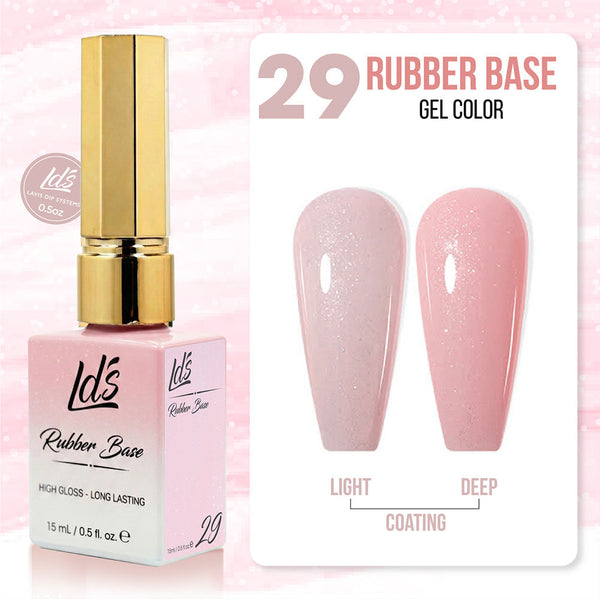 LDS Rubber Base Gel - RB-29 (Ver 2) - GEL POLISH 0.5 OZ - Bouncy Blush Collection
