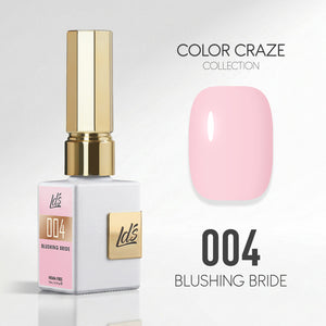 LDS Color Craze Gel Nail Polish - 004 Blushing Bride - 0.5oz