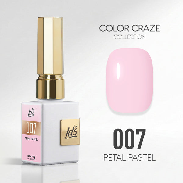 LDS Color Craze Gel Nail Polish - 007 Petal Pastel - 0.5oz