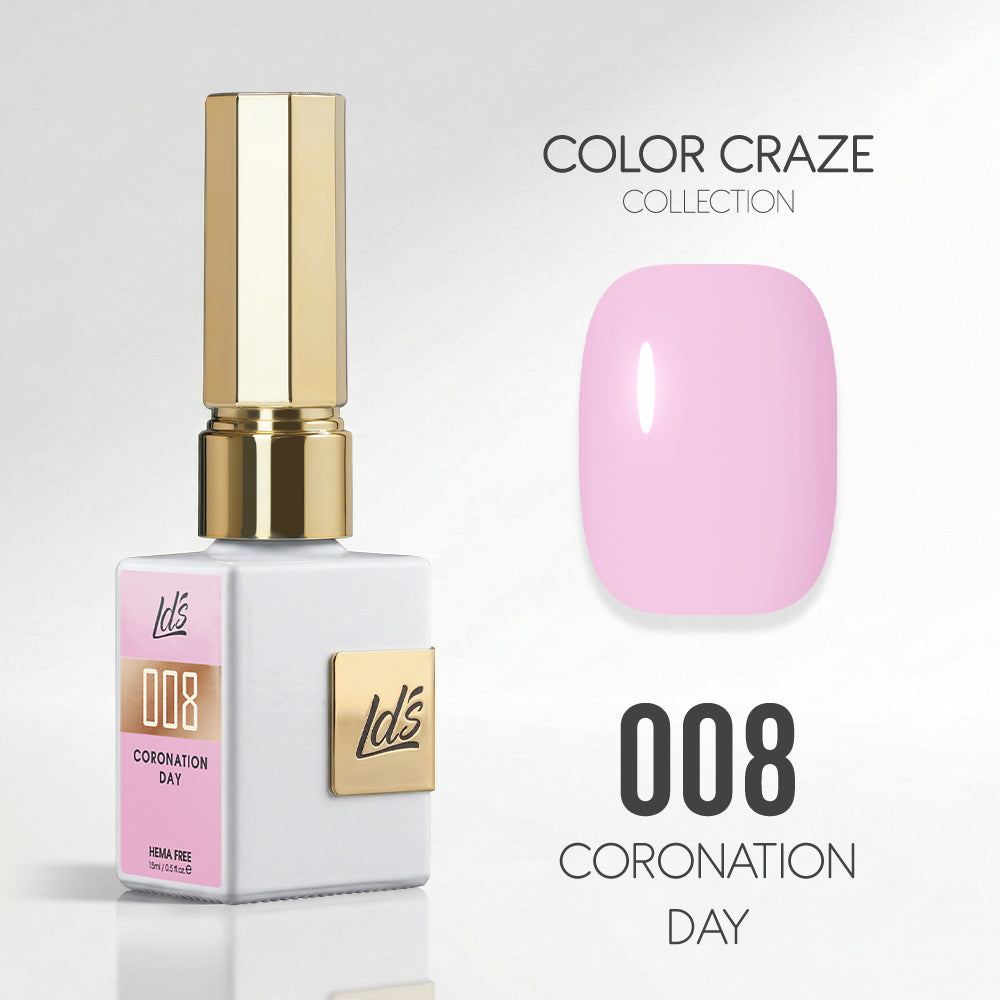 LDS Color Craze Gel Nail Polish - 008 Coronation Day - 0.5oz