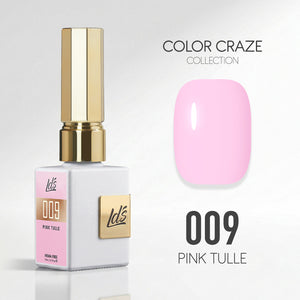 LDS Color Craze Gel Nail Polish - 009 Pink Tulle - 0.5oz
