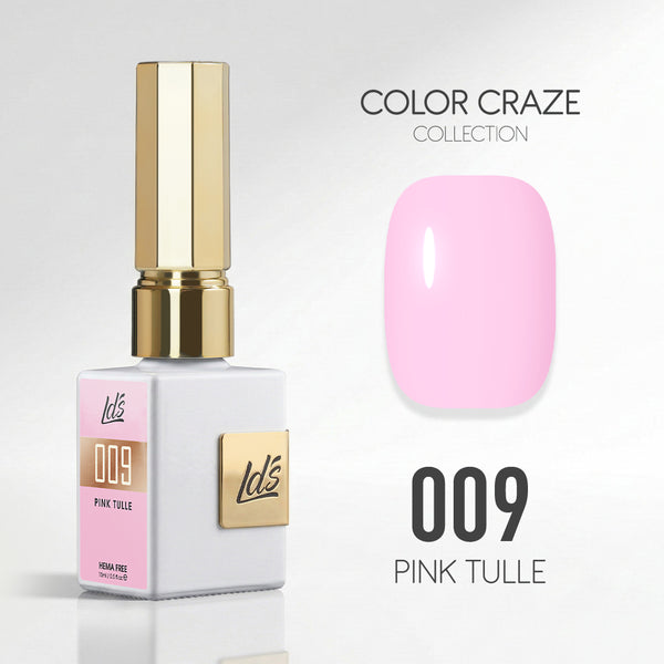 LDS Color Craze Gel Nail Polish - 009 Pink Tulle - 0.5oz