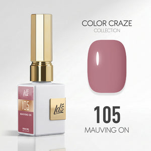 LDS Color Craze Gel Nail Polish - 105 Mauving On - 0.5oz