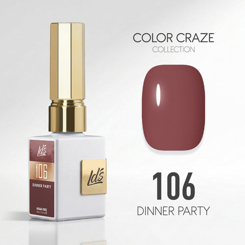 LDS Color Craze Gel Nail Polish - 106 Dinner Party - 0.5oz