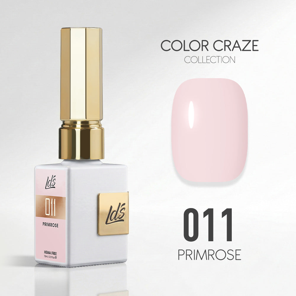 LDS Color Craze Gel Nail Polish - 011 Primrose - 0.5oz