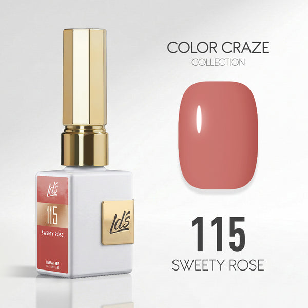 LDS Color Craze Gel Nail Polish - 115 Sweety Rose - 0.5oz