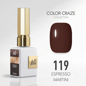 LDS Color Craze Gel Nail Polish - 119 Espresso Martini - 0.5oz