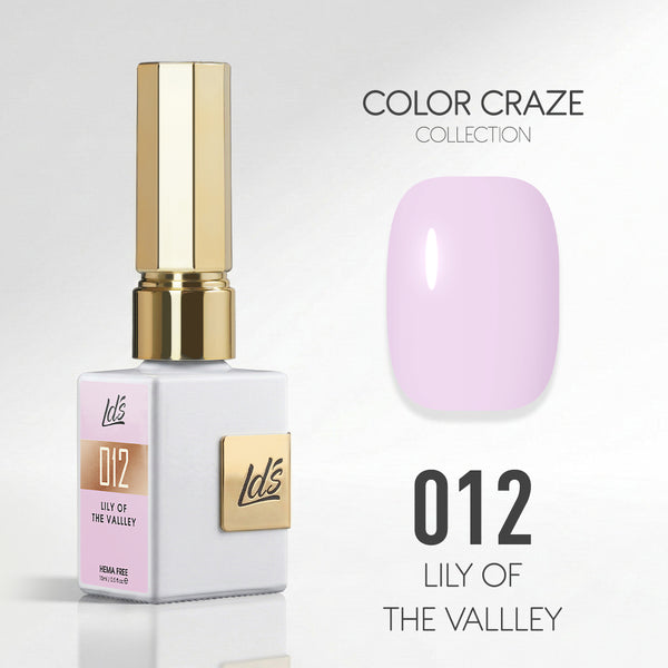 LDS Color Craze Gel Nail Polish - 012 Lily of the Vallley - 0.5oz