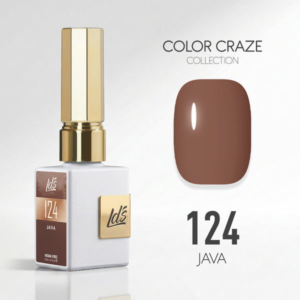 LDS Color Craze Gel Nail Polish - 124 Java - 0.5oz