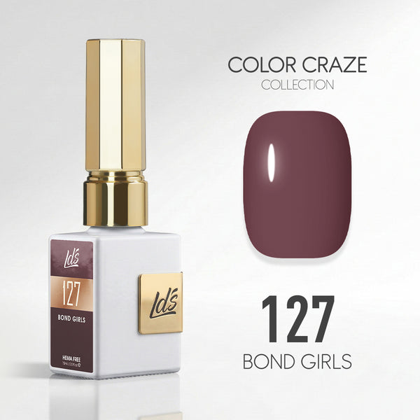 LDS Color Craze Gel Nail Polish - 127 Bond Girls - 0.5oz