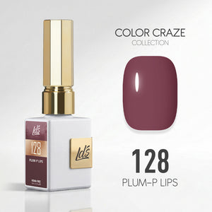 LDS Color Craze Gel Nail Polish - 128 Plum-p Lips - 0.5oz
