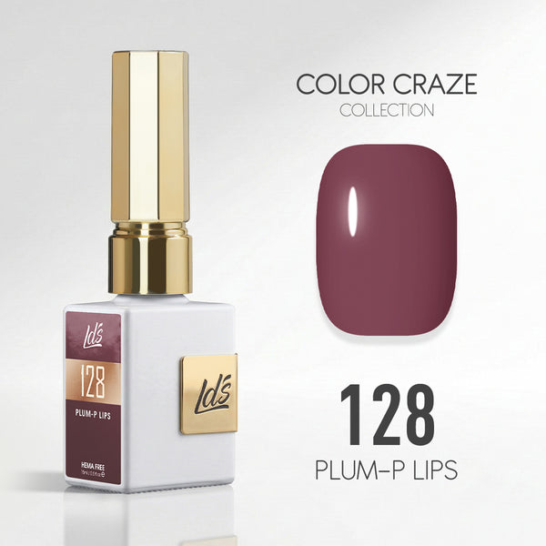 LDS Color Craze Gel Nail Polish - 128 Plum-p Lips - 0.5oz