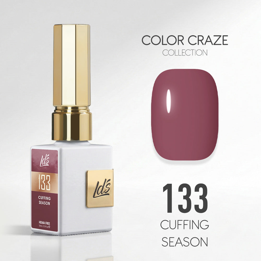 LDS Color Craze Gel Nail Polish - 133 Cuffing Season - 0.5oz
