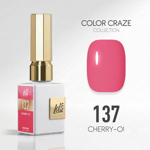 LDS Color Craze Gel Nail Polish - 137 Cherry-O! - 0.5oz