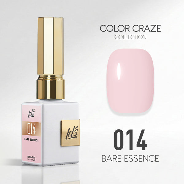 LDS Color Craze Gel Nail Polish - 014 Bare Essence - 0.5oz