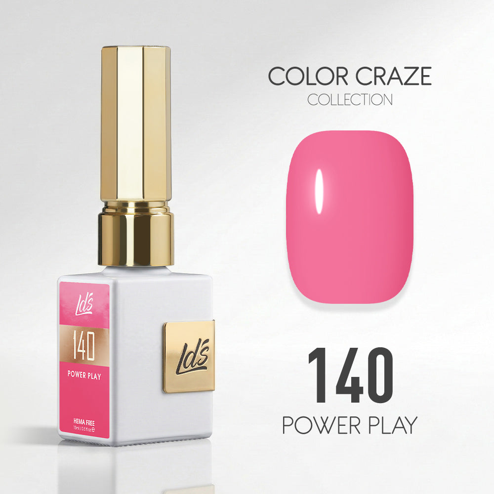 LDS Color Craze Gel Nail Polish - 140 Power Play - 0.5oz