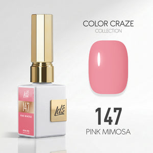 LDS Color Craze Gel Nail Polish - 147 Pink Mimosa - 0.5oz