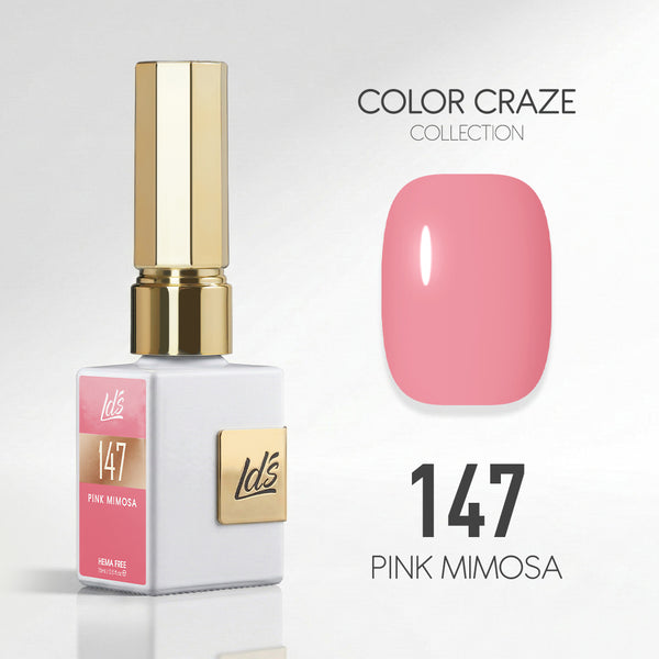 LDS Color Craze Gel Nail Polish - 147 Pink Mimosa - 0.5oz
